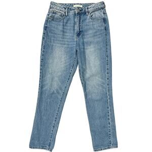 PacSun Mom Jeans Women's 26 Light Blue Wash High Rise Straight Leg Denim